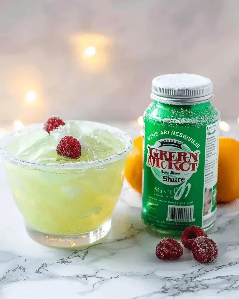 Grinch Punch with Sherbet