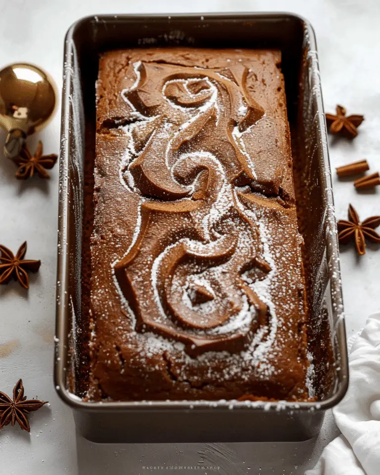 Spiced Gingerbread Loaf