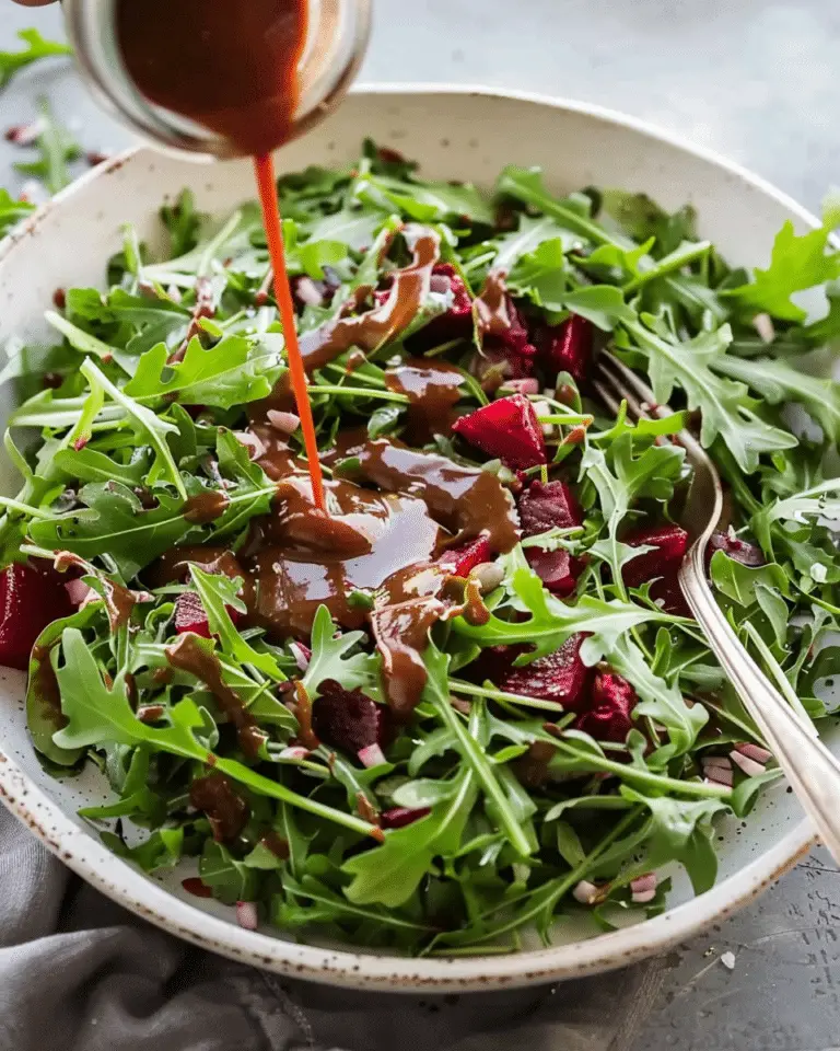 Arugula Beet Salad with Balsamic Dressing