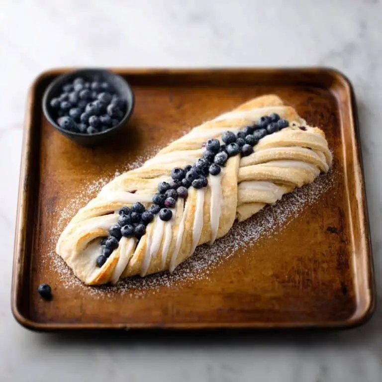 Blueberry Cream Cheese Pastry Braid