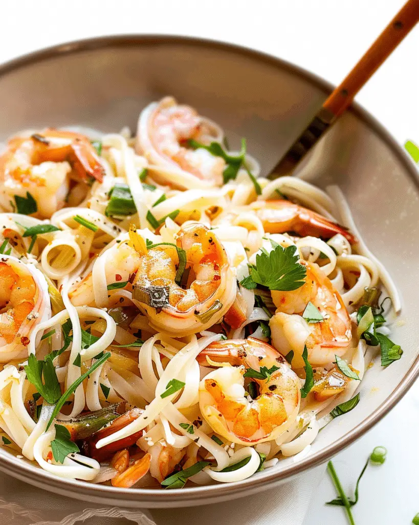 Lemongrass Coconut Noodles with Shrimp