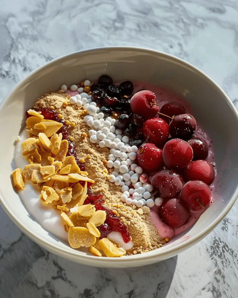 Cherry Cheesecake Breakfast Bowl