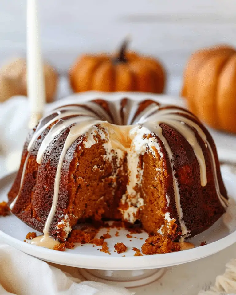 Pumpkin Cream Cheese Bundt Cake