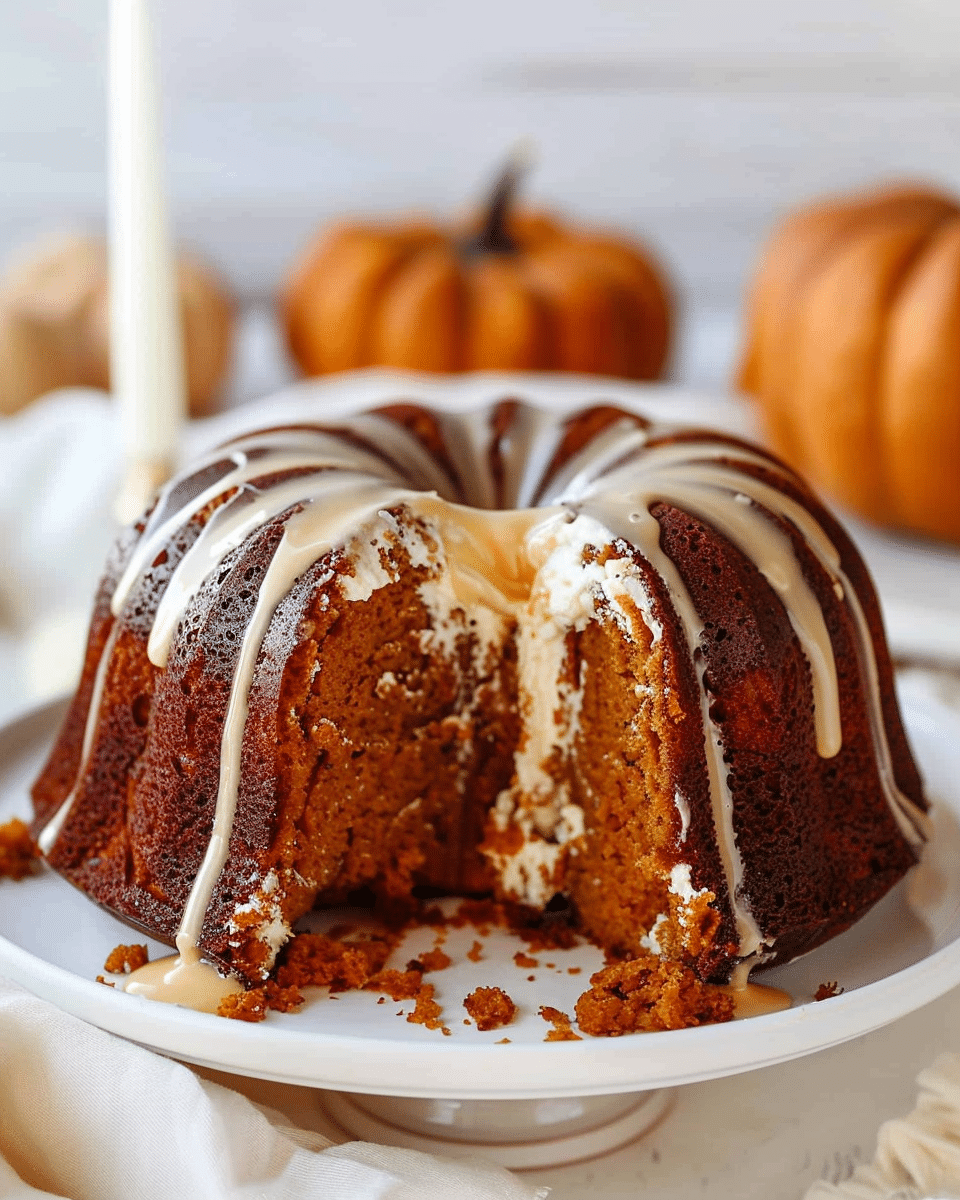 Pumpkin Cream Cheese Bundt Cake