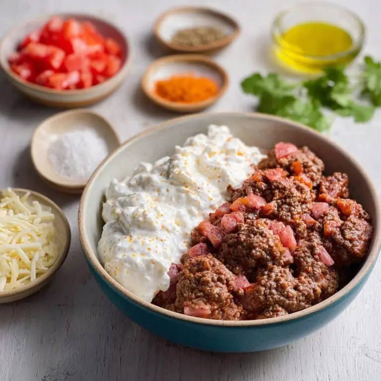 Ground Beef Cottage Cheese Bowls