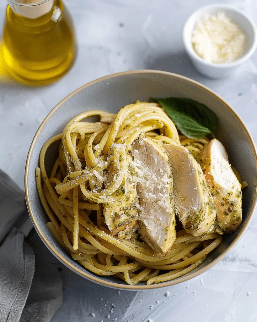 Pesto Pasta with Chicken