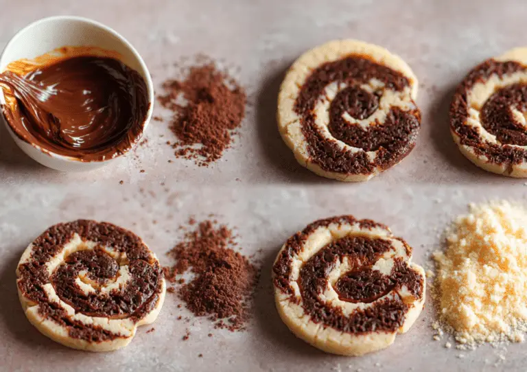 Easy Chocolate Vanilla Pinwheel Cookies