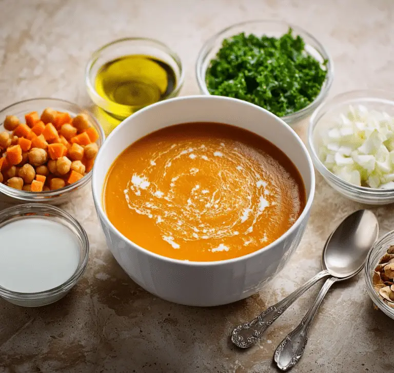 Creamy Coconut Ginger Sweet Potato Soup