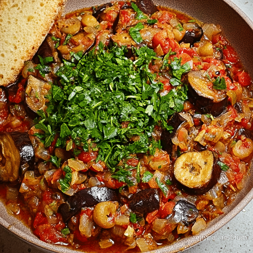 Eggplant Stew with Olives