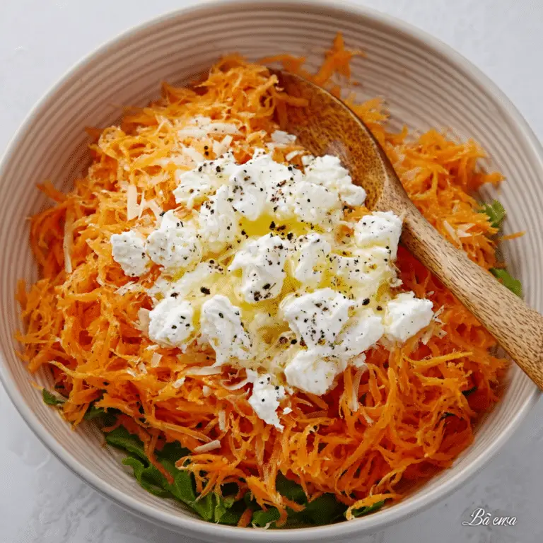 Creamy Carrot and Cheese Salad