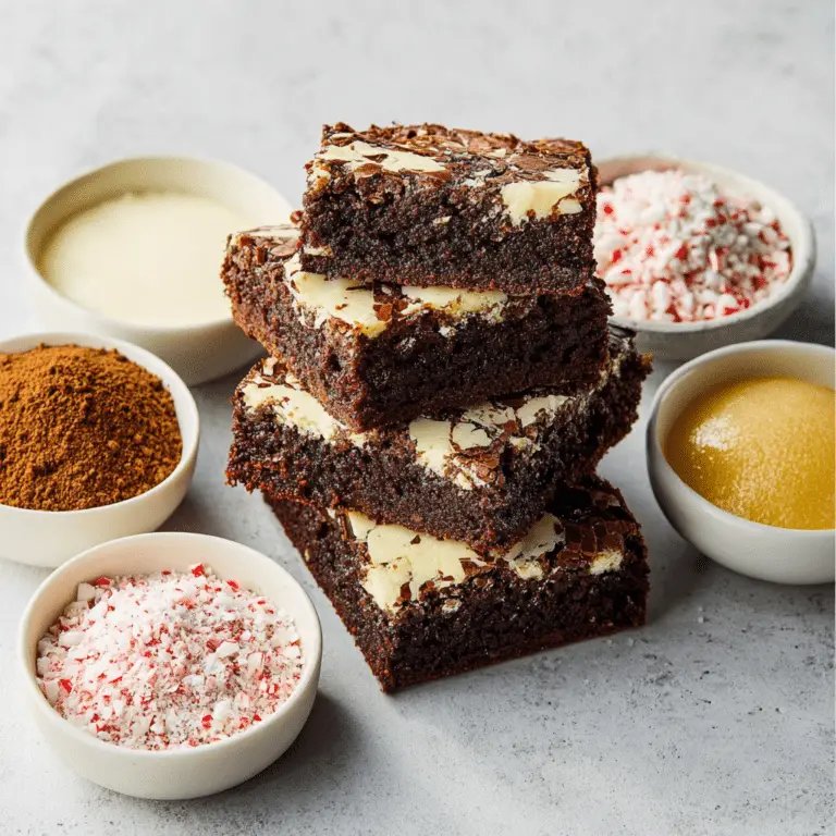 Peppermint Bark Brownies