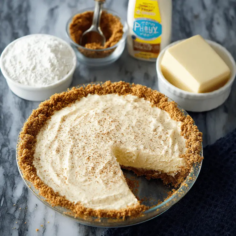 No Bake Eggnog Pie