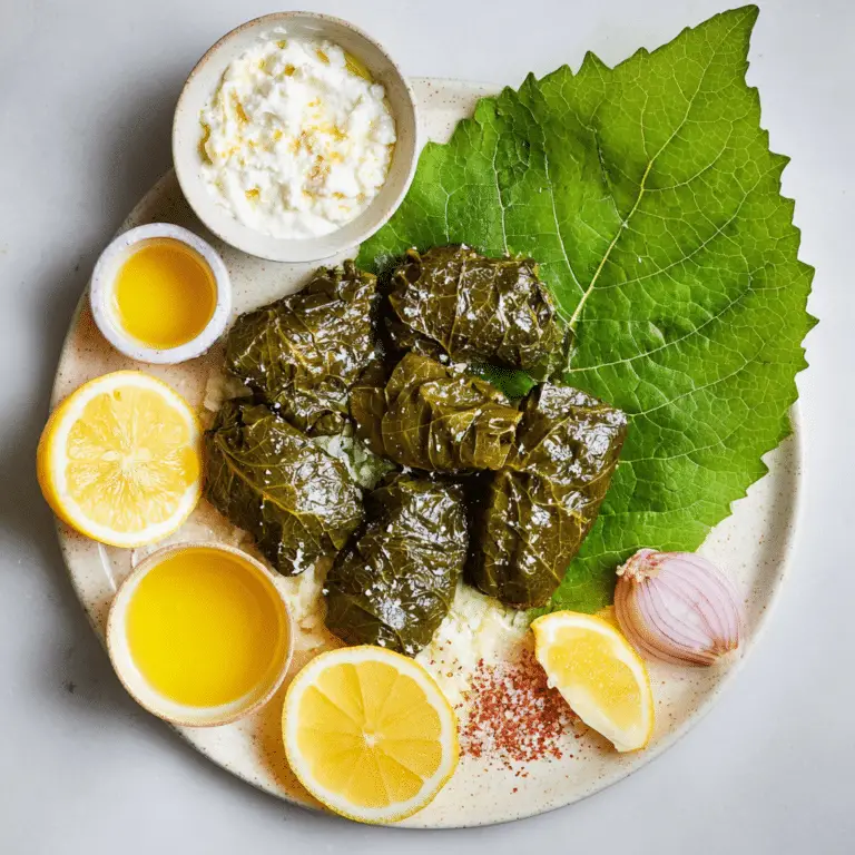 Dolmathes in Avgolemono Sauce