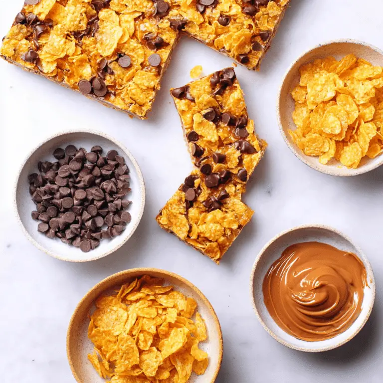 Miso Chocolate Peanut Butter Cornflake Bars