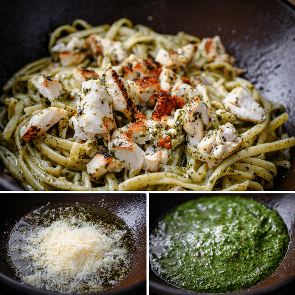 Easy Chicken Pesto Pasta recepe