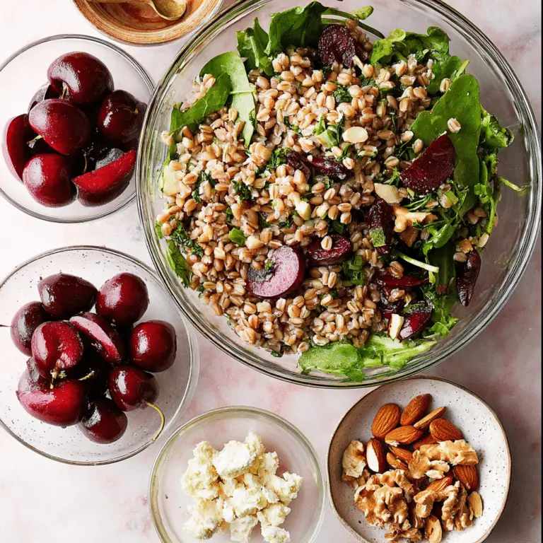 Cherry Winter Wheat Berry Salad