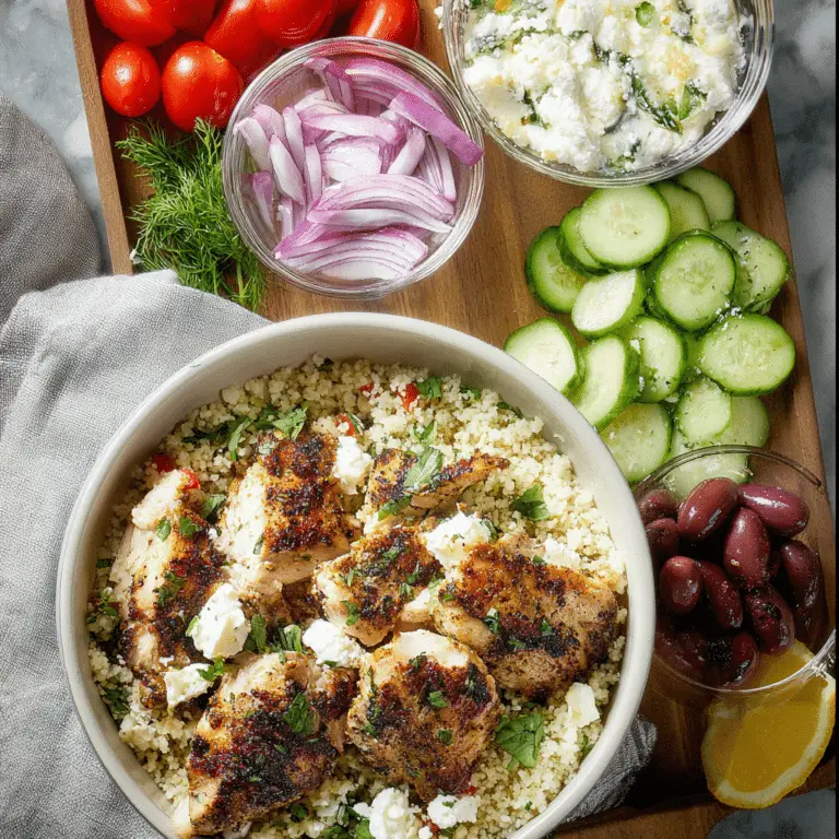 Greek Chicken Couscous Bowl