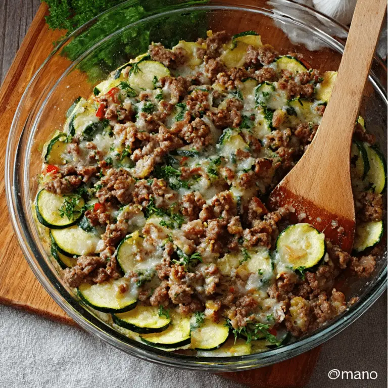 Meat Zucchini Casserole
