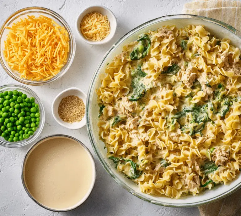 Spinach & Tuna Noodle Casserole