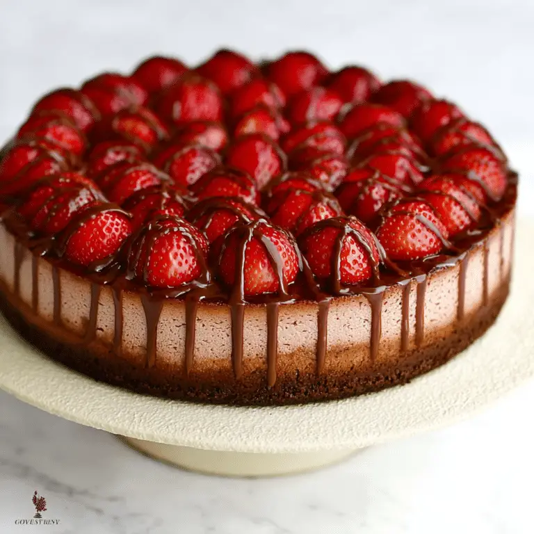 Strawberry Nutella Cheesecake