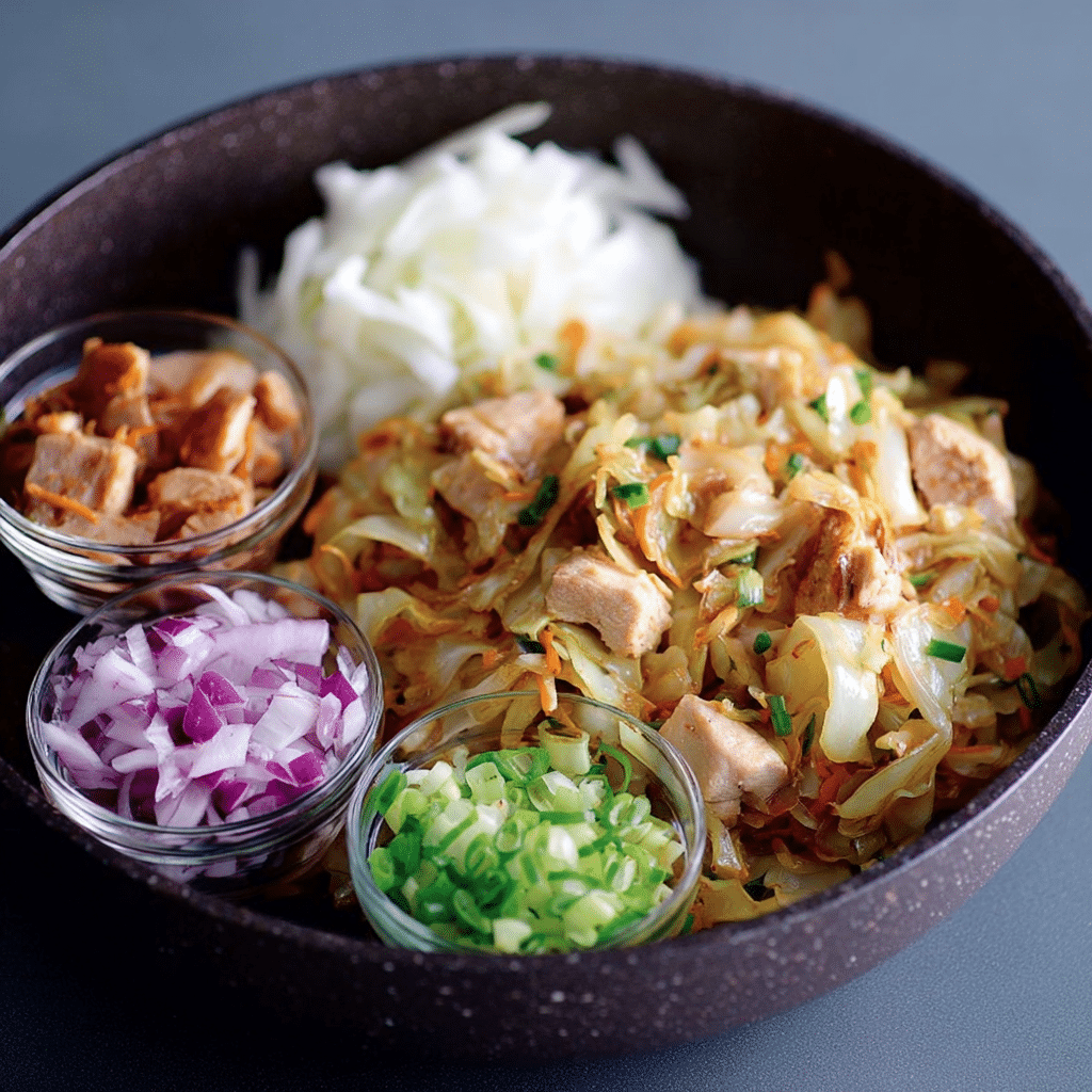 Braised Cabbage with Chicken