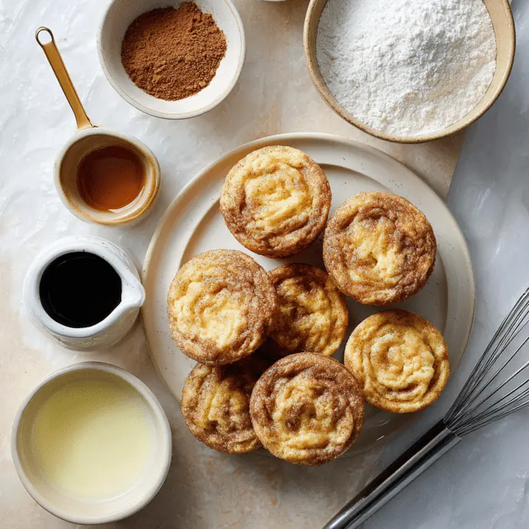 Cinnamon Sugar Swirled Pancake Muffins