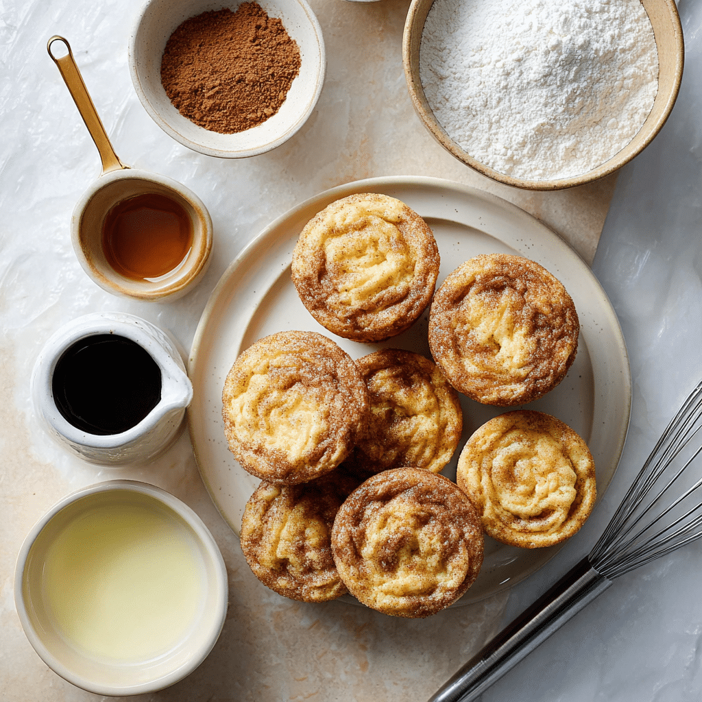 Cinnamon Sugar Swirled Pancake Muffins