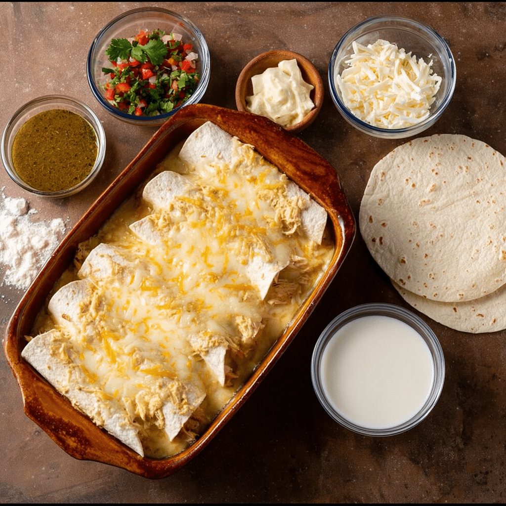 Cream Cheese Chicken Enchiladas