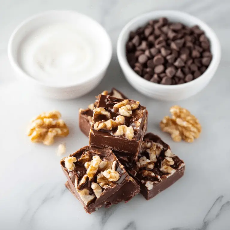 Easy Chocolate Walnut Fudge