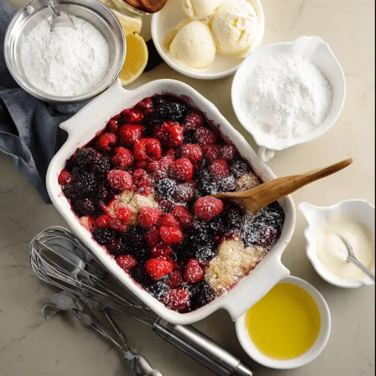 Triple Berry Cobbler