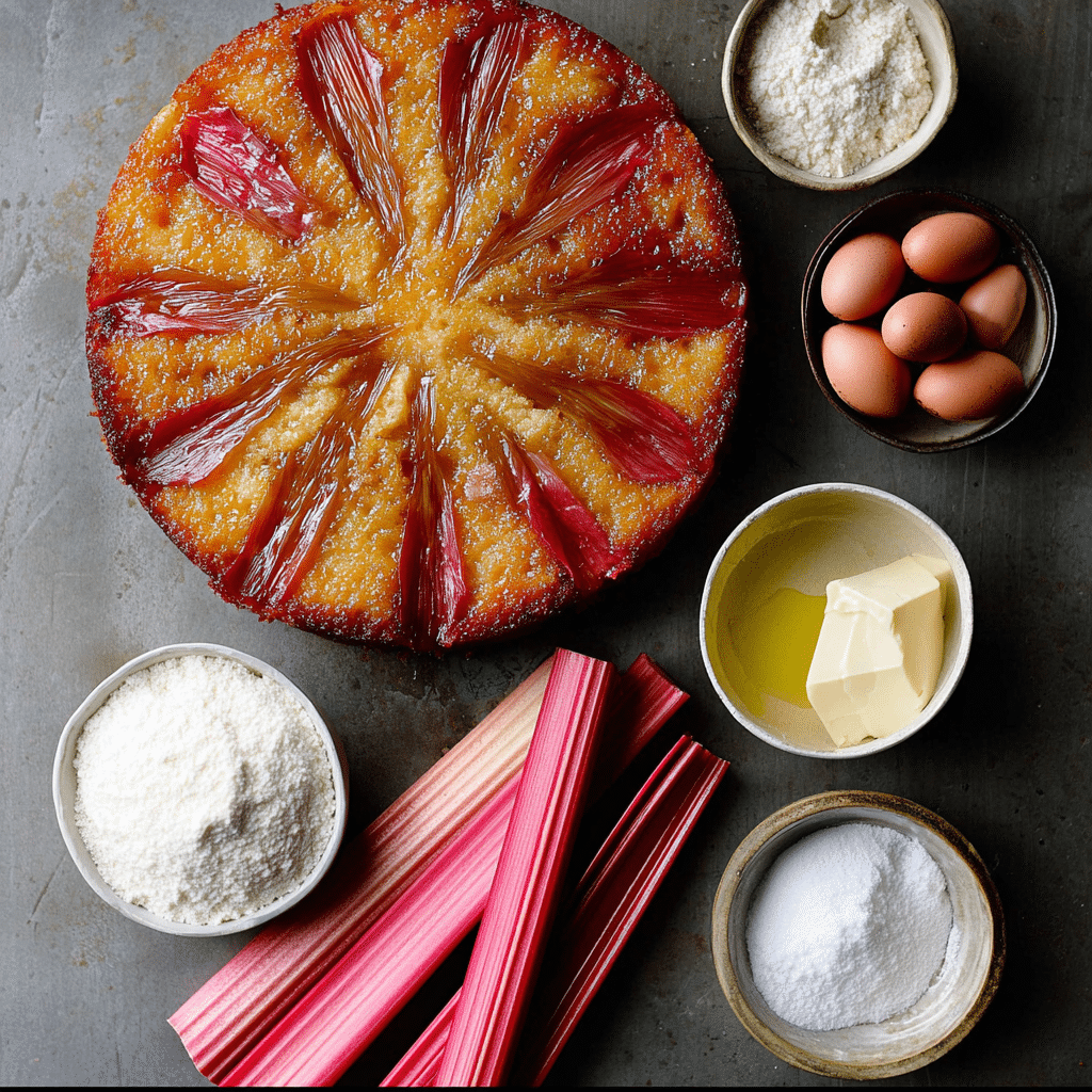 Martha’s Rhubarb Upside Down Cake