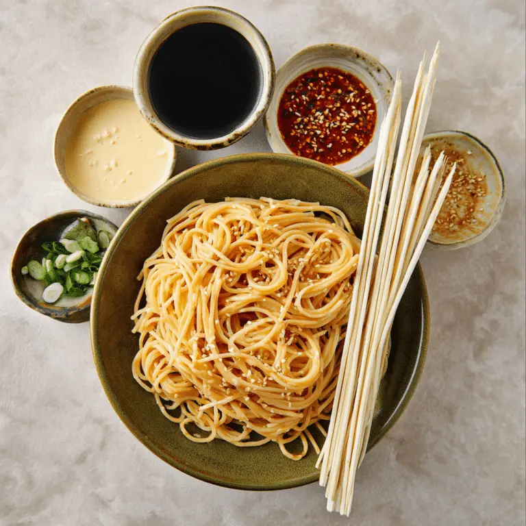 Spicy Garlic Sesame Noodles