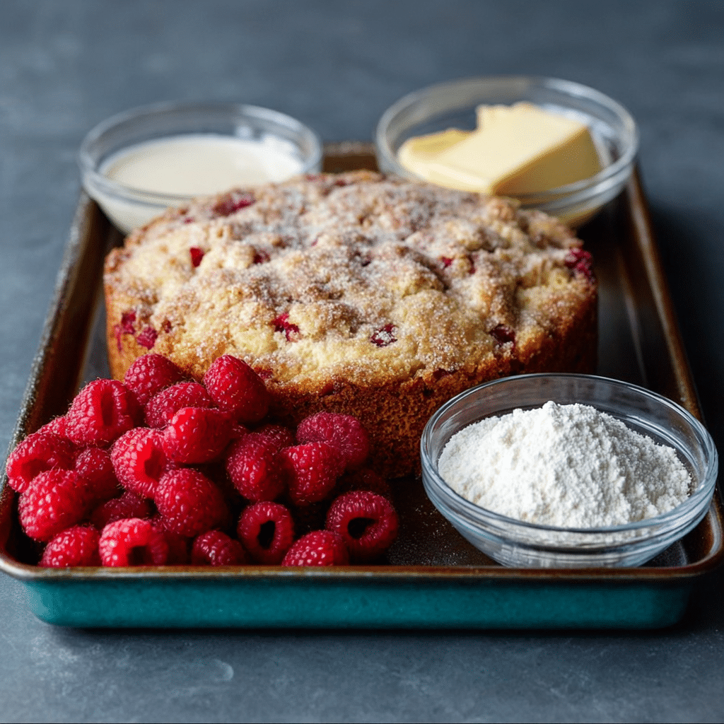 The Easiest Raspberry Coffee Cake