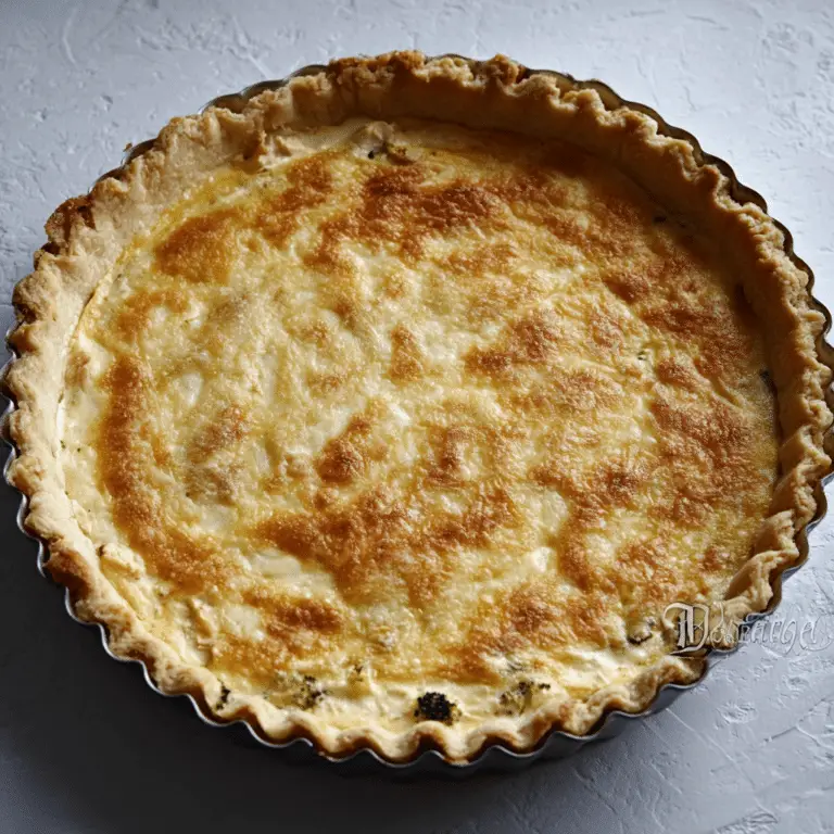 Chicken and Broccoli Quiche