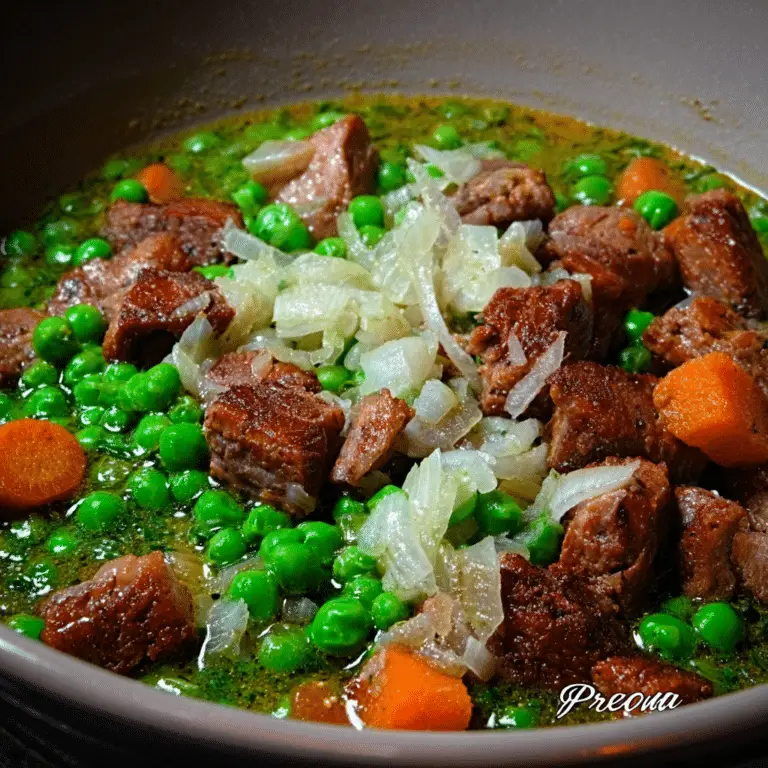 Green Pea Stew with Meat