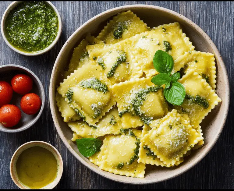 5-Ingredient Pesto Ravioli
