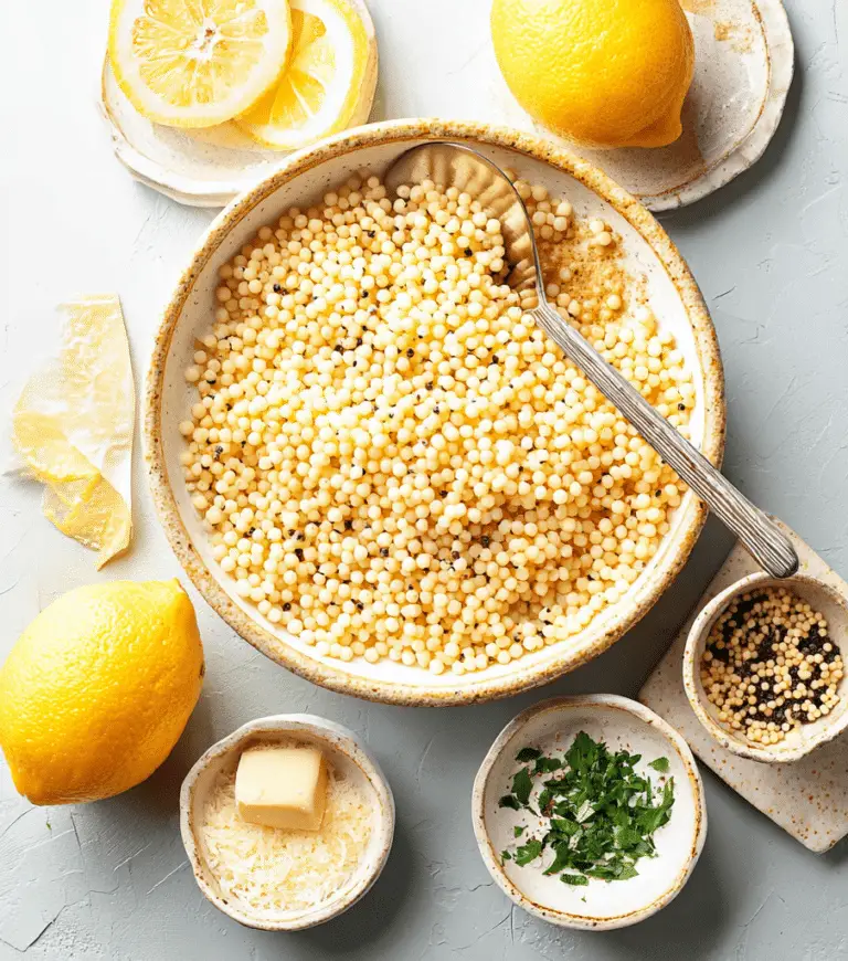 Lemon Parmesan Pearl Couscous