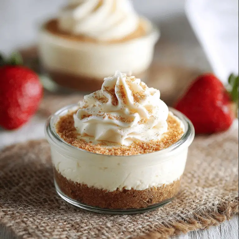 Mini No-Bake Cheesecakes