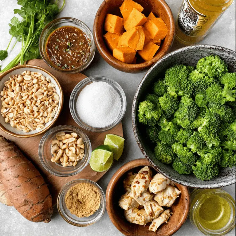 Peanut Chicken Sweet Potato