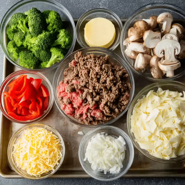 Easy Philly Cheesesteak Casserole