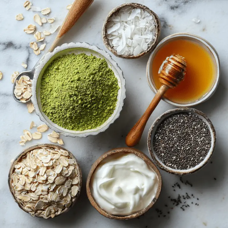 Matcha Oats Coconut Chia