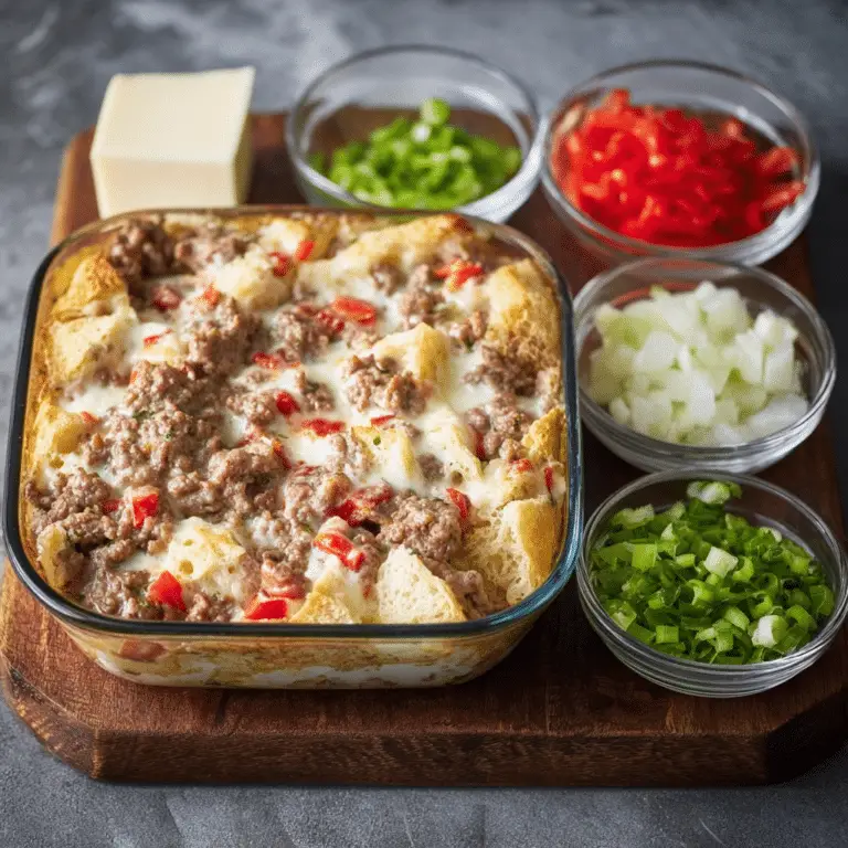 Philly Cheesesteak Casserole