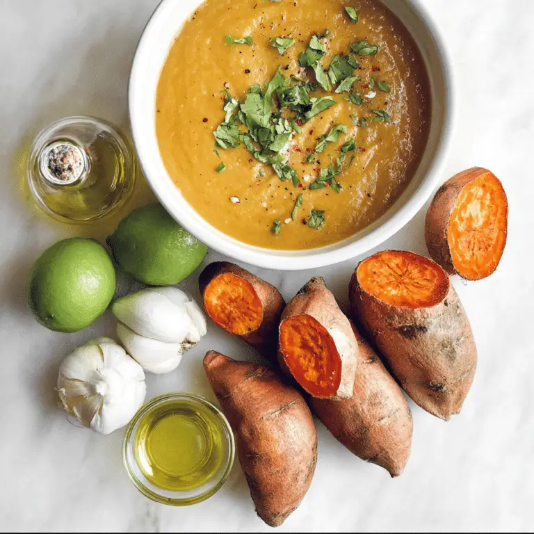 Sweet Potato Tomatillo Bisque