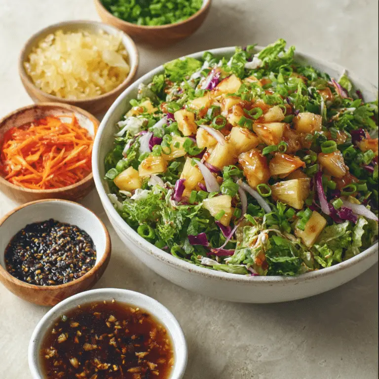 Pineapple Teriyaki Salad
