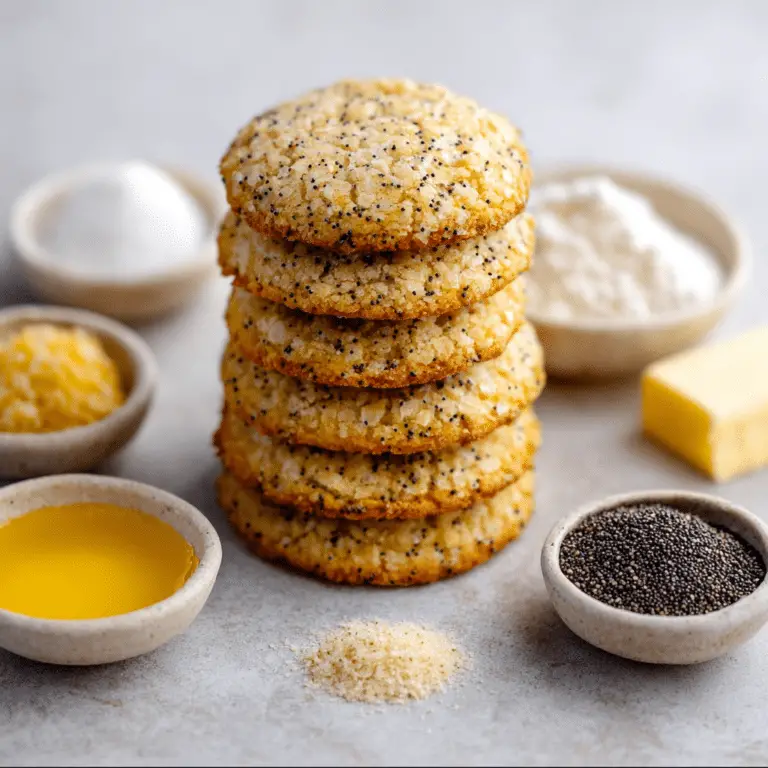 Chewy Lemon Poppy Seed Cookies
