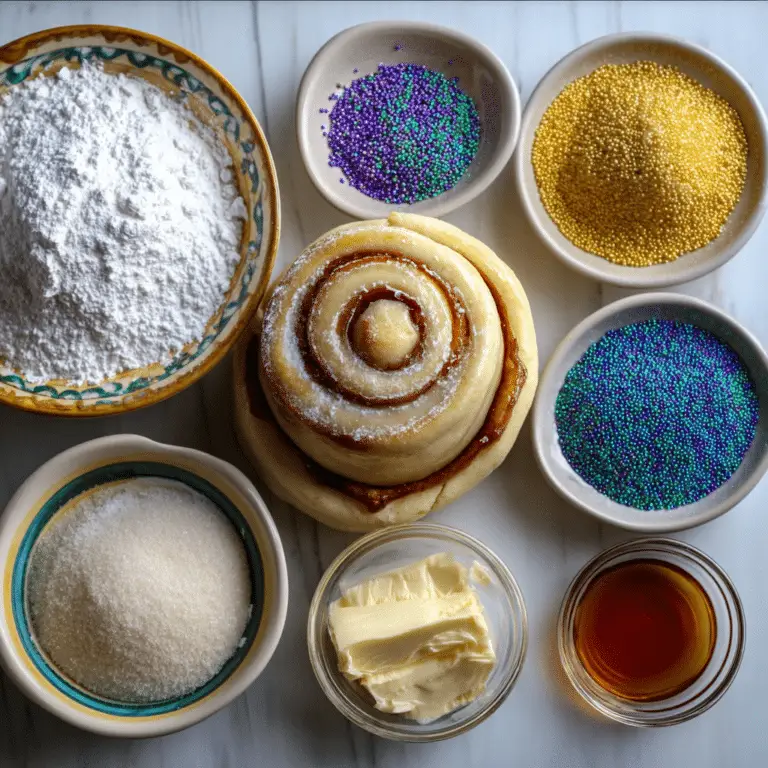 Shortcut Mardi Gras King Cake