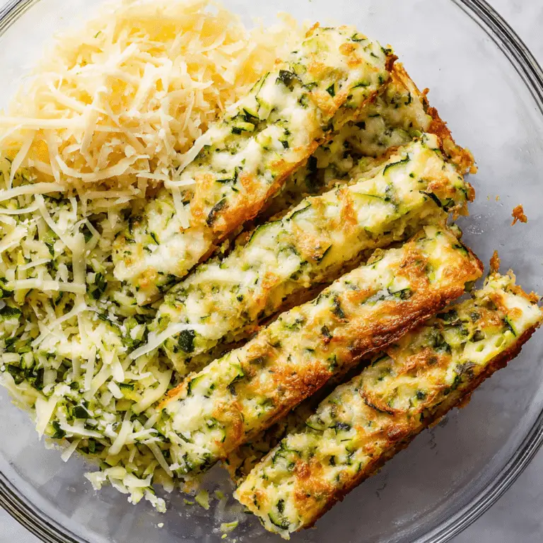 Cheesy Zucchini Breadsticks