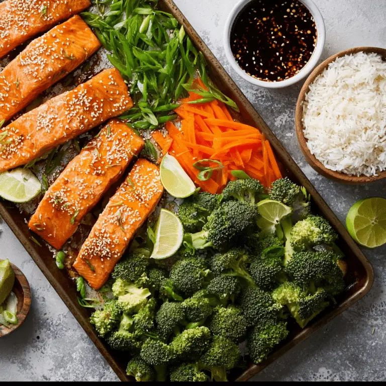 Asian Salmon Sheet Pan Dinner