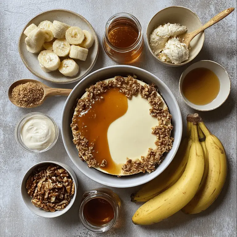 Banana Caramel Nut Cheesecake