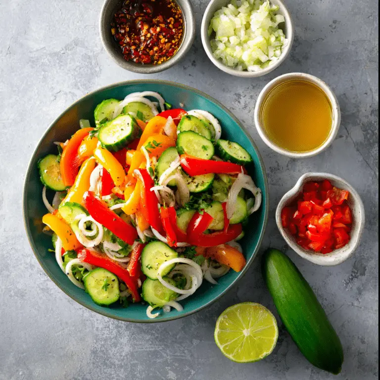 Cucumber Sweet Pepper Salad